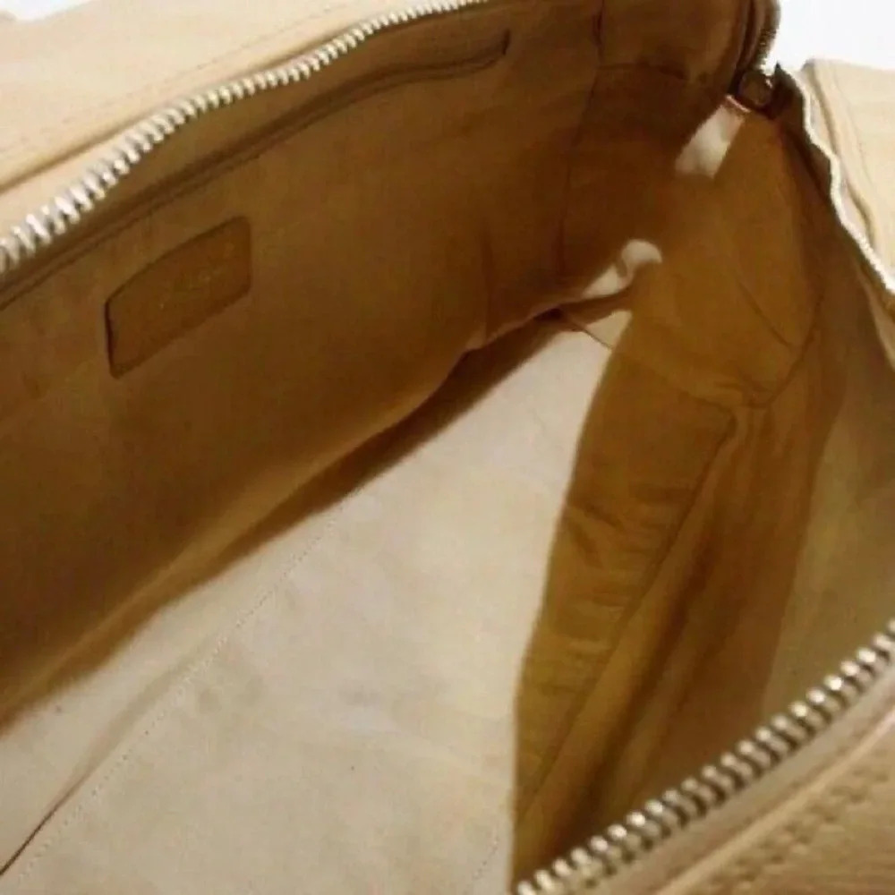 Vintage Chanel Beige Caviar Bowling Bag - Picture 7 of 12